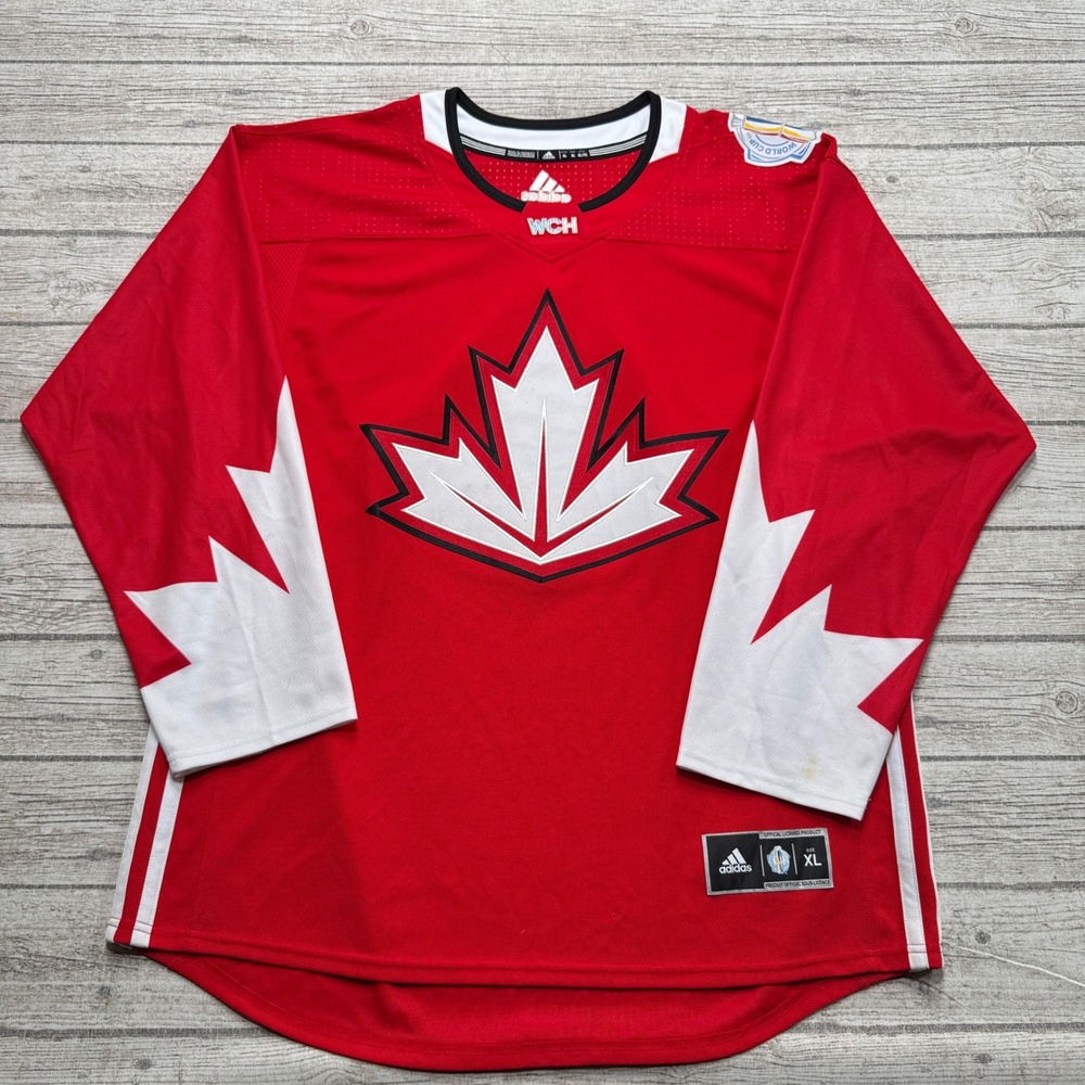 Adidas Team Canada Hockey Jersey Mens XL Red World Cup 2016 WCH Stitched Crest
